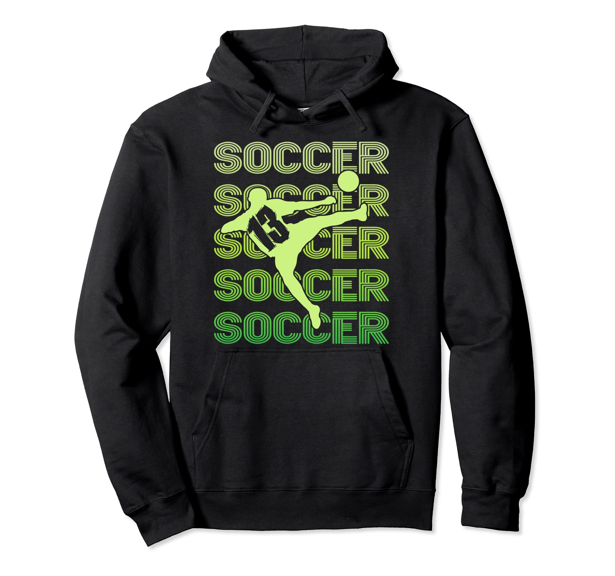 13Th Birthday Soccer 13 Years Old Hoodie - Casual Everyday Wear for Adults - T-Shirt, Sweatshirt, Hoodie