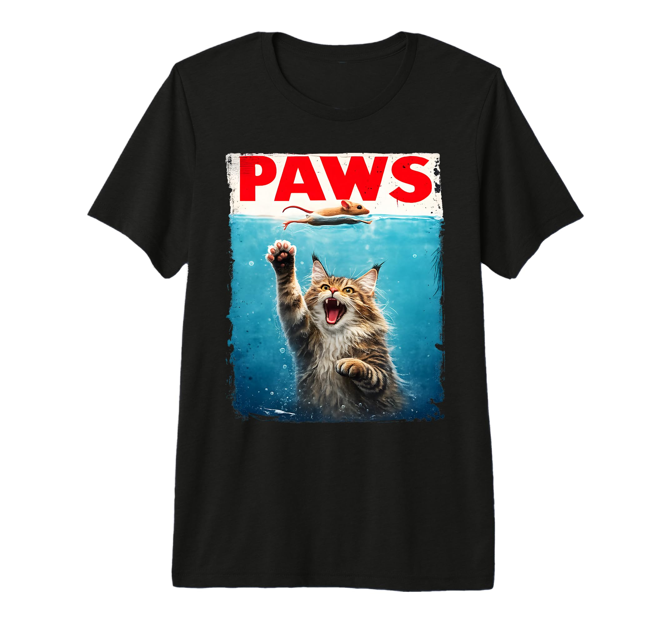 Maine Coon Cat Paws Parody Cat Lover Cat T-Shirt - Graphic Print Men Women - T-Shirt, Sweatshirt, Hoodie