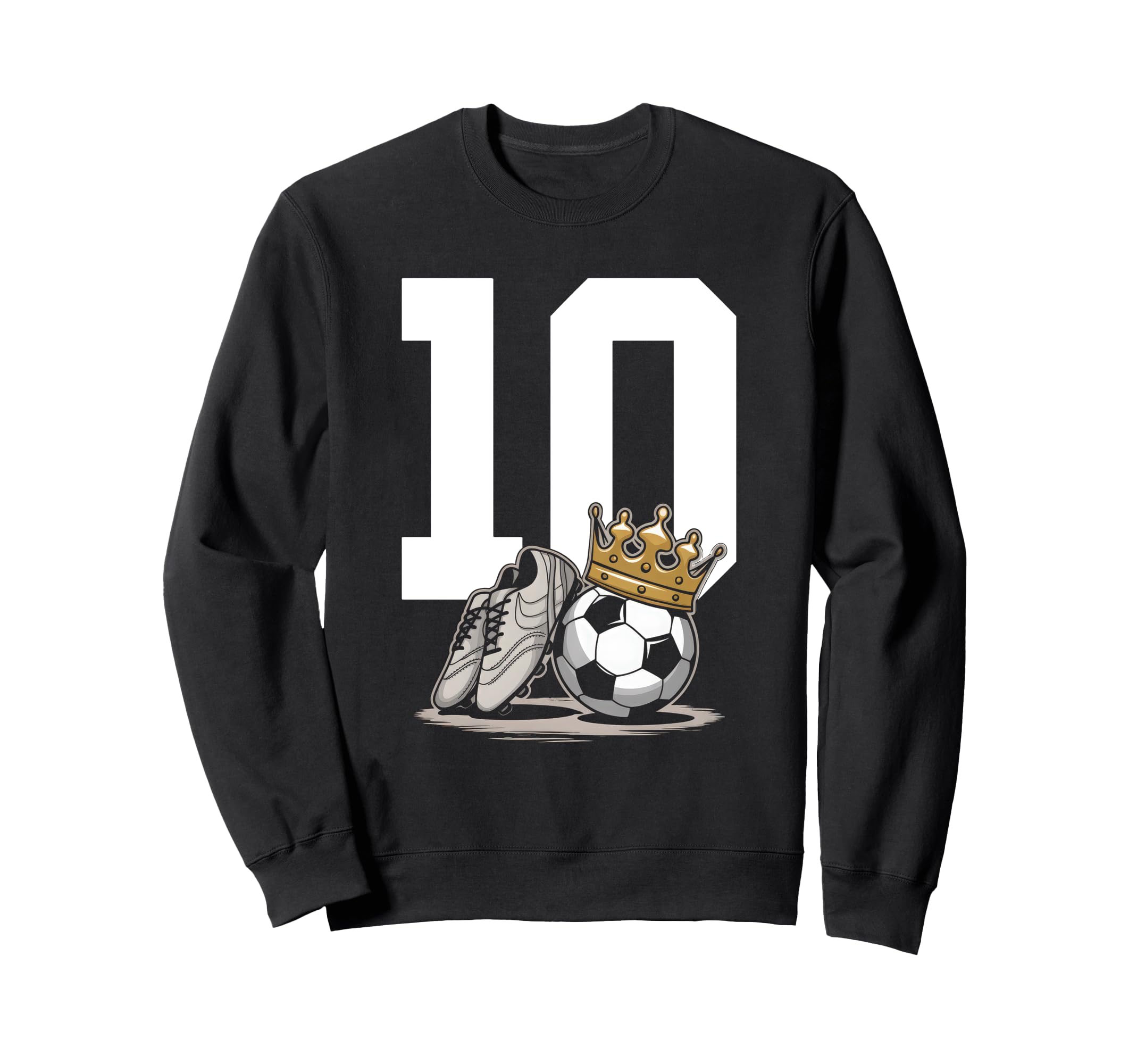 10 Soccer Birthday Gift Soccer Fan Sweatshirt - Fun Novelty Design Unisex - T-Shirt, Sweatshirt, Hoodie