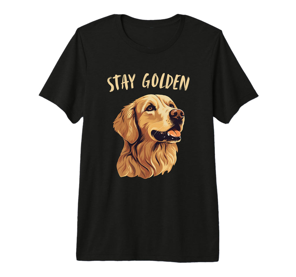Stay Golden Golden Retriever Dog T-Shirt - Aesthetic Graphic for Adults - T-Shirt, Sweatshirt, Hoodie