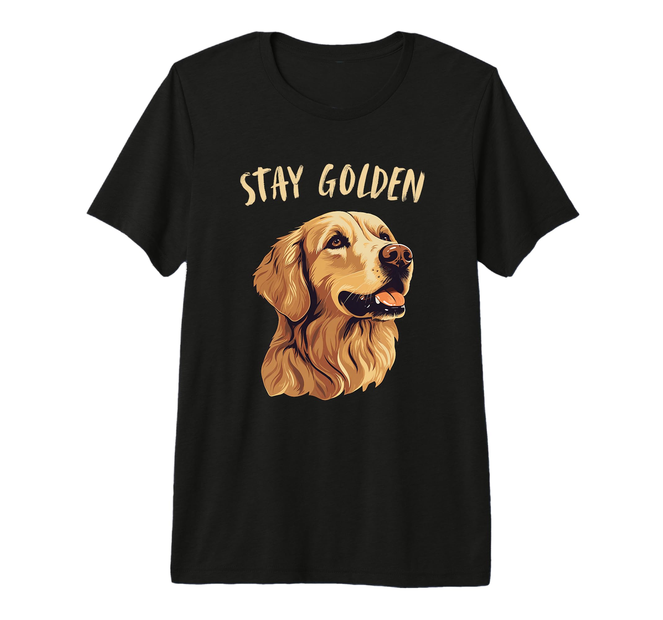 Stay Golden Golden Retriever Dog T-Shirt - Aesthetic Graphic for Adults - T-Shirt, Sweatshirt, Hoodie