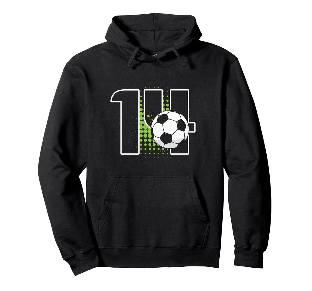 14Th Birthday Soccer Player Football 14 Hoodie - Custom Art Print Unisex - T-Shirt, Sweatshirt, Hoodie