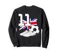 11 Soccer Birthday Gift Soccer Fan Sweatshirt - Aesthetic Graphic Unisex - T-Shirt, Sweatshirt, Hoodie