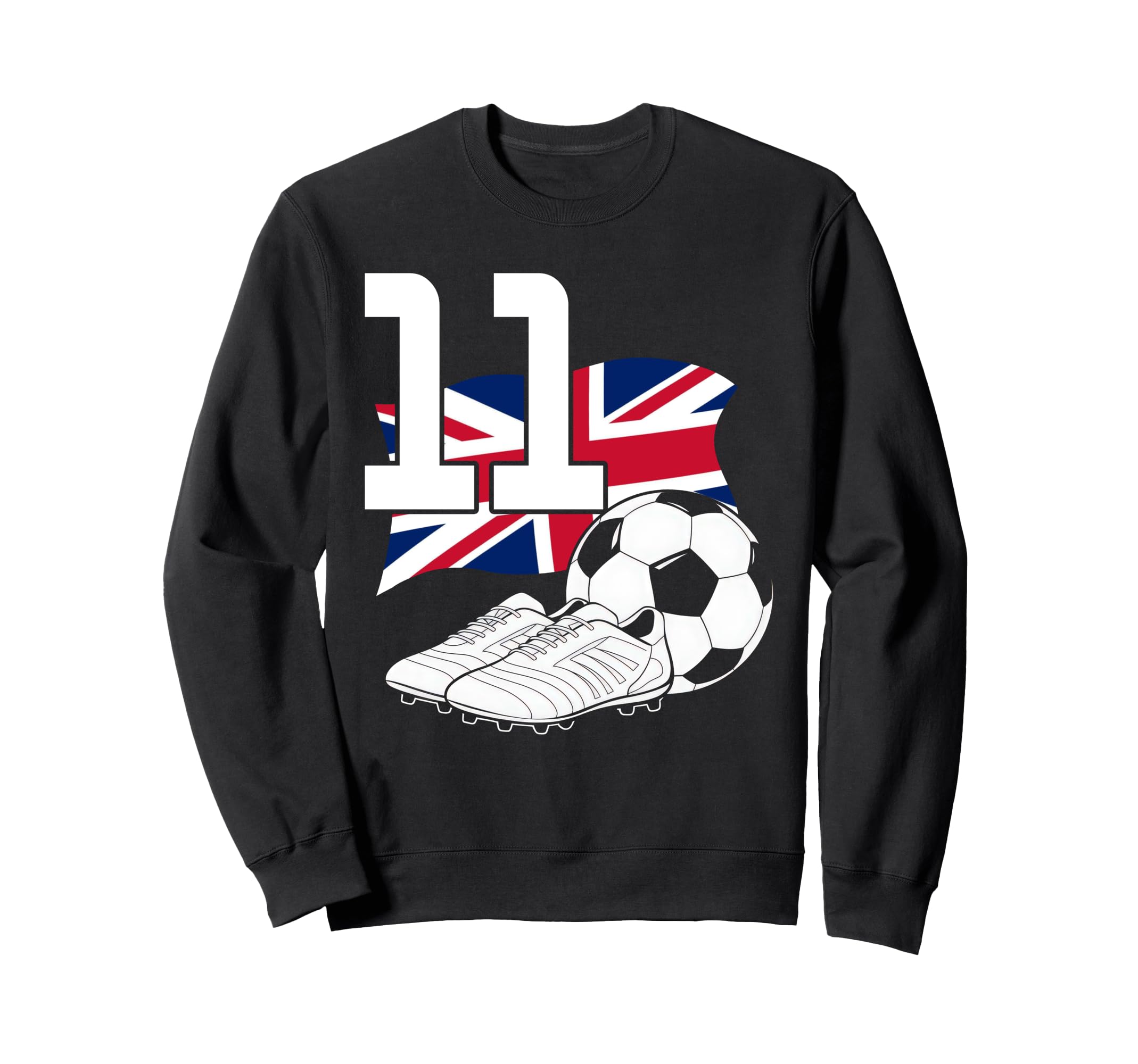 11 Soccer Birthday Gift Soccer Fan Sweatshirt - Aesthetic Graphic Unisex - T-Shirt, Sweatshirt, Hoodie