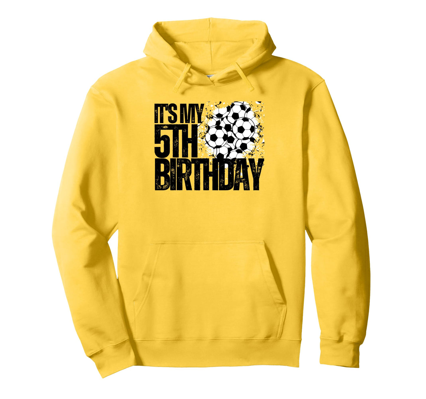 Its My 5Th Birthday Soccer Player 5Th Hoodie - Custom Art Print Unisex - T-Shirt, Sweatshirt, Hoodie