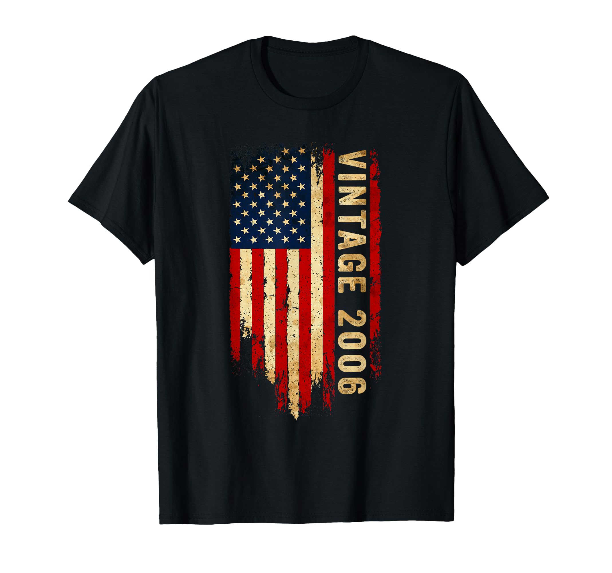 2006 Made 2006 American Flag 20Th T-Shirt - Custom Art Print for Adults - T-Shirt, Sweatshirt, Hoodie