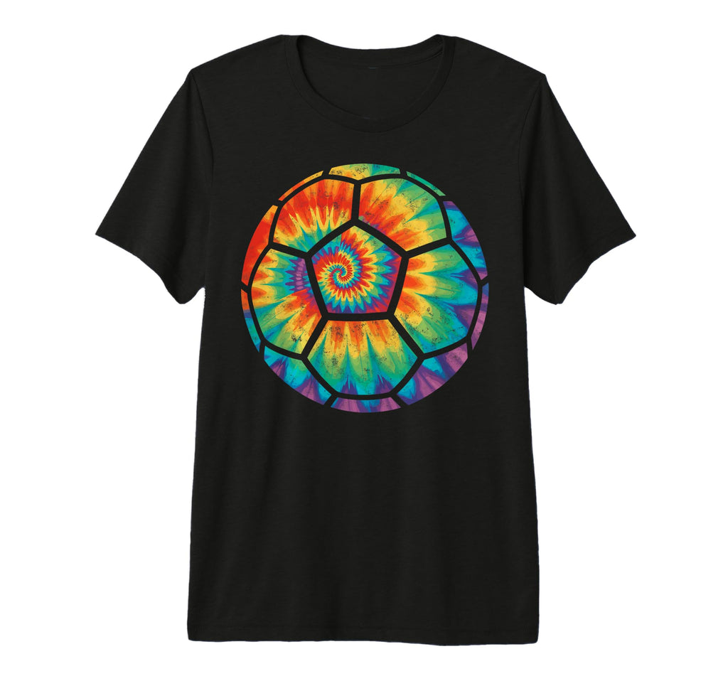 Tie Dye Soccer Football Ball T-Shirt - Casual Everyday Wear Men Women - T-Shirt, Sweatshirt, Hoodie