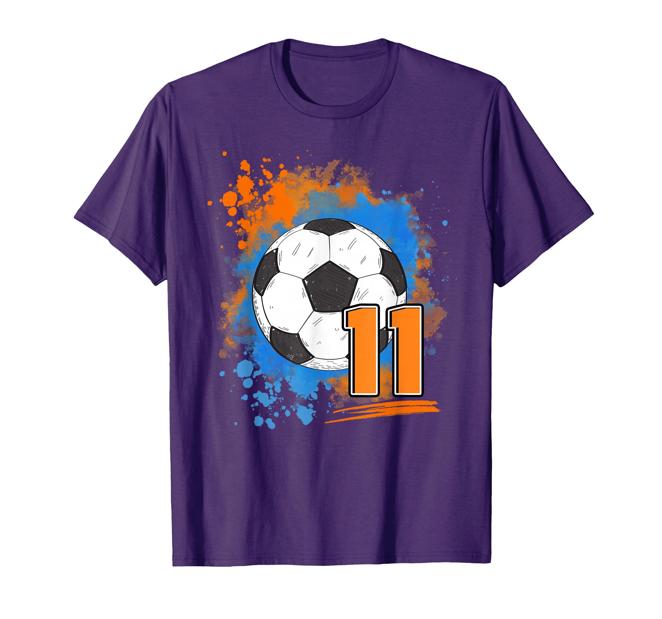 11Th Birthday 11 Years Old Soccer T-Shirt - Aesthetic Graphic Men Women - T-Shirt, Sweatshirt, Hoodie