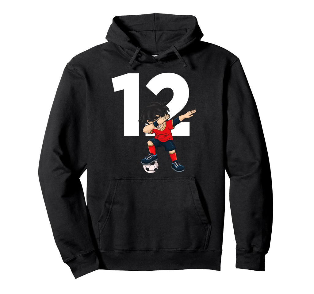 12 Soccer Birthday Gift Soccer Fan Sports Hoodie - Unique Graphic Unisex - T-Shirt, Sweatshirt, Hoodie
