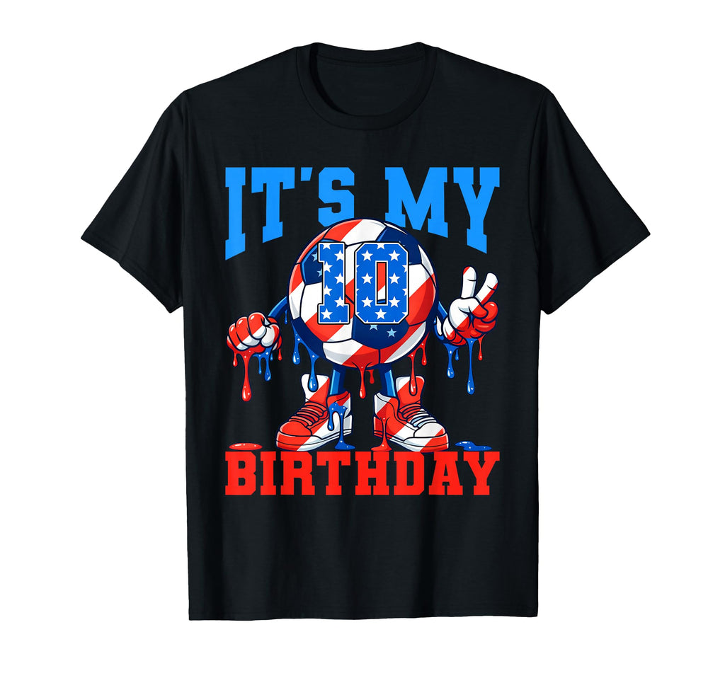 10 Year Old Its My 10Th Birthday Soccer T-Shirt - Trendy Graphic Men Women - T-Shirt, Sweatshirt, Hoodie