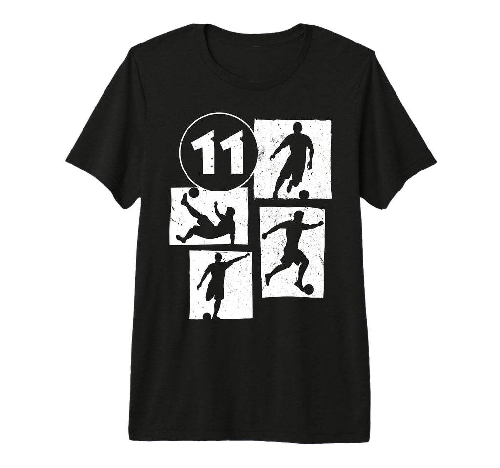 11Th Birthday Soccer Player Football T-Shirt - Custom Art Print Men Women - T-Shirt, Sweatshirt, Hoodie