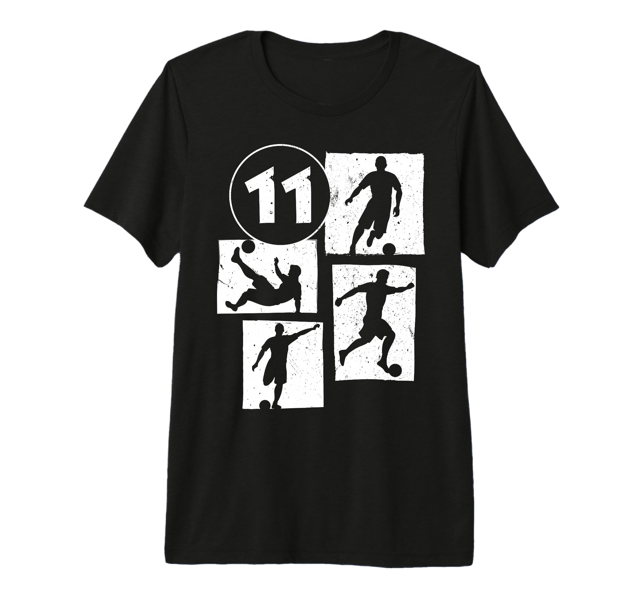 11Th Birthday Soccer Player Football T-Shirt - Custom Art Print Men Women - T-Shirt, Sweatshirt, Hoodie