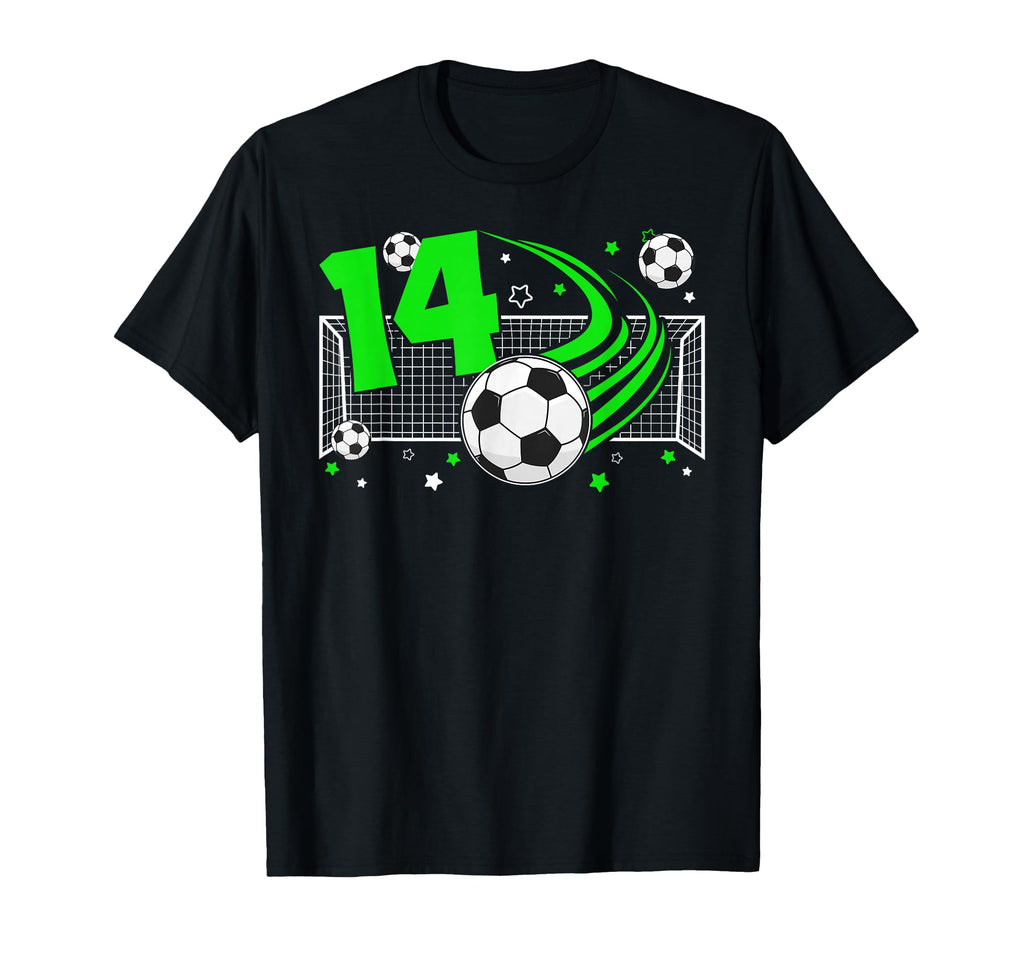 14Th Birthday Soccer 14 Year Old Soccer T-Shirt - Unique Graphic Men Women - T-Shirt, Sweatshirt, Hoodie