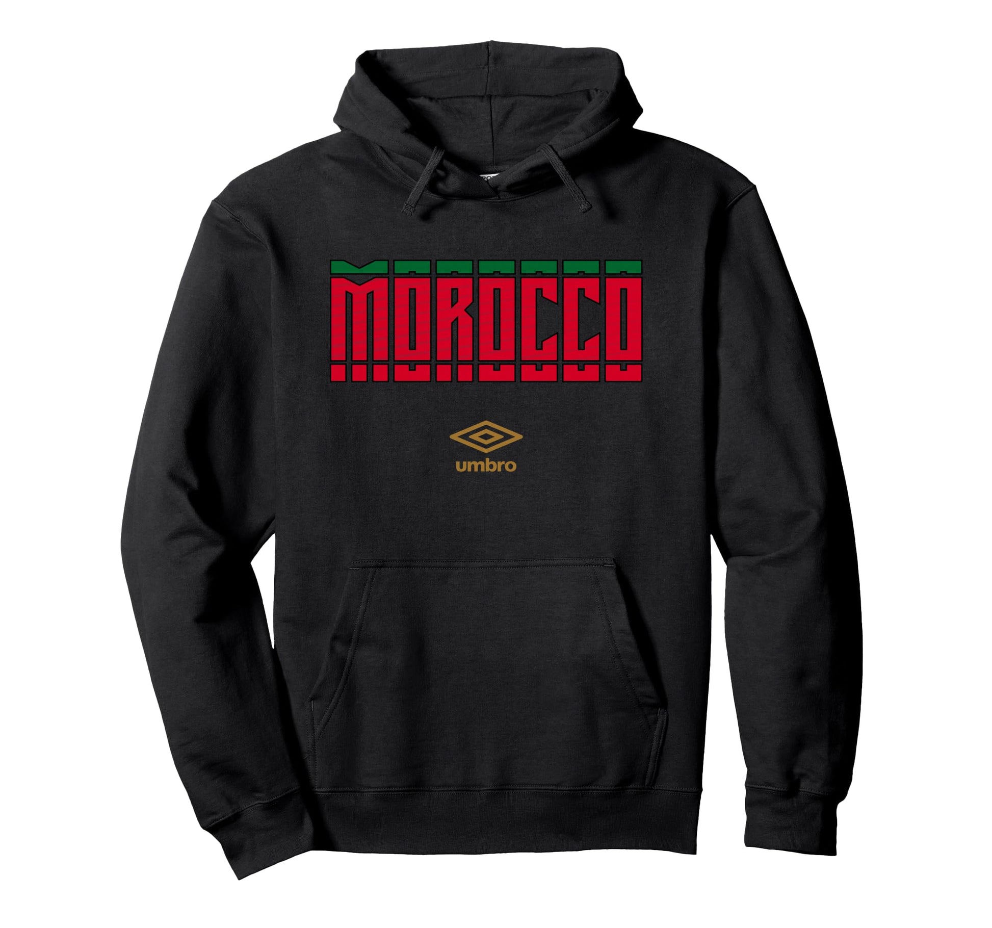 Umbro International Soccer Morocco Hoodie - Aesthetic Graphic Men Women - T-Shirt, Sweatshirt, Hoodie