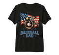 Patriotic Baseball Father Usa Flag Us T-Shirt - Aesthetic Graphic Unisex - T-Shirt, Sweatshirt, Hoodie