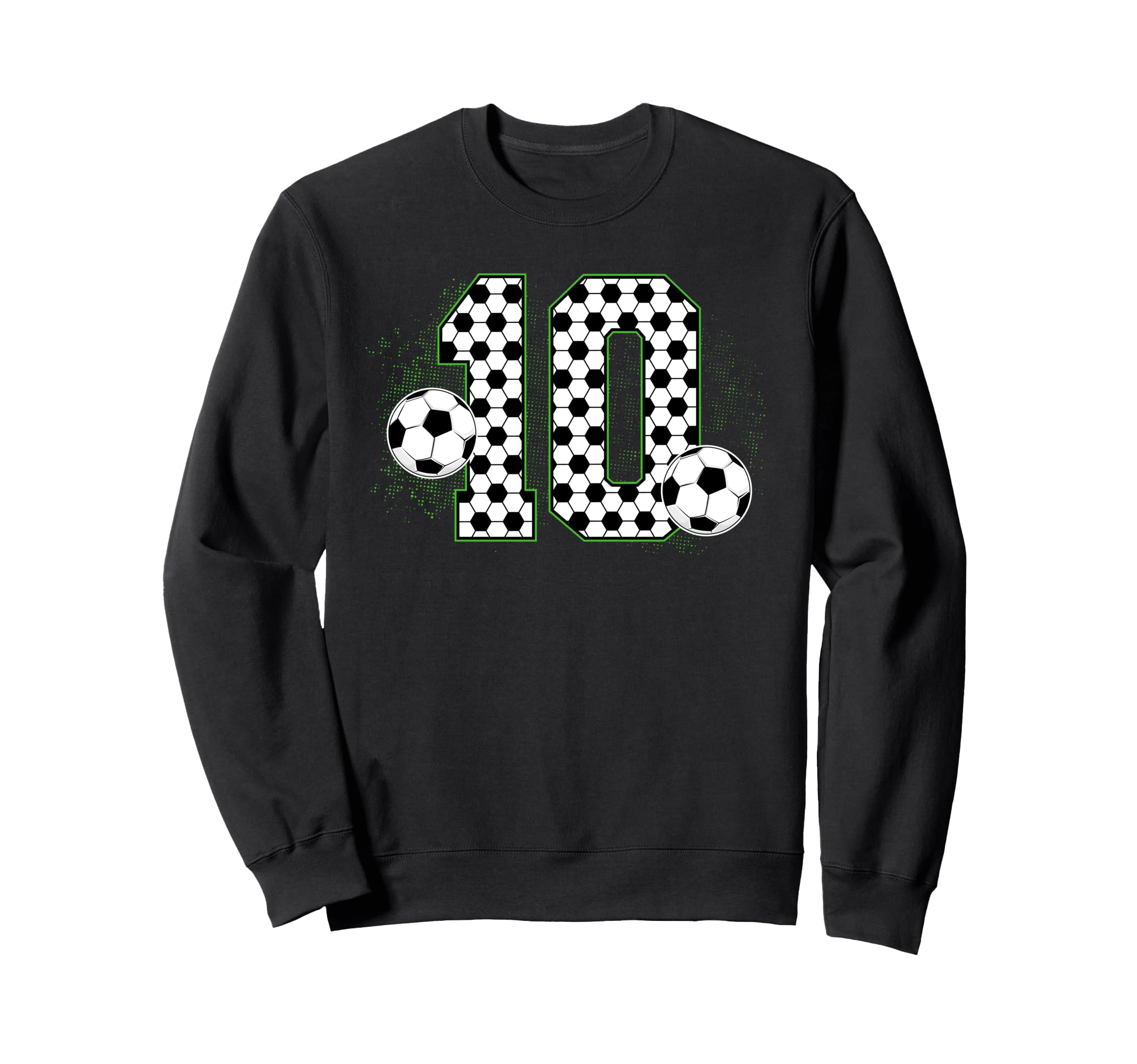 10Th Birthday Soccer Ten Year Old Sweatshirt - Unique Graphic for Adults - T-Shirt, Sweatshirt, Hoodie