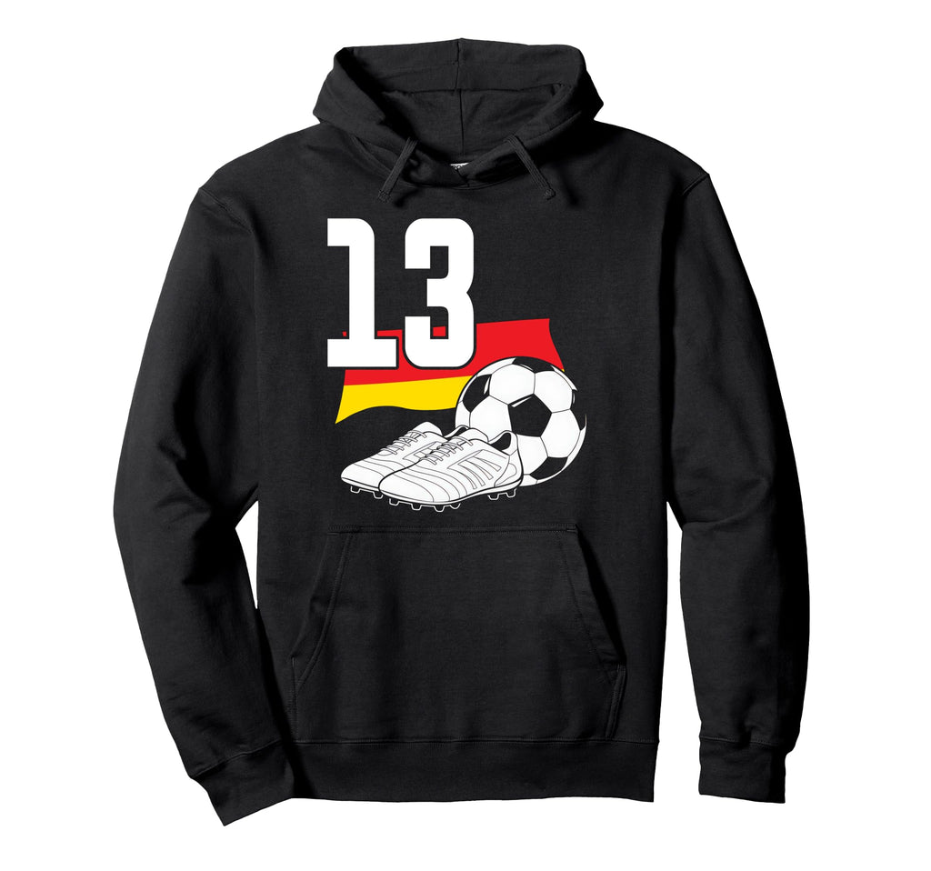13 Soccer Birthday Gift Soccer Fan Hoodie - Aesthetic Graphic for Adults - T-Shirt, Sweatshirt, Hoodie