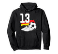 13 Soccer Birthday Gift Soccer Fan Hoodie - Aesthetic Graphic for Adults - T-Shirt, Sweatshirt, Hoodie