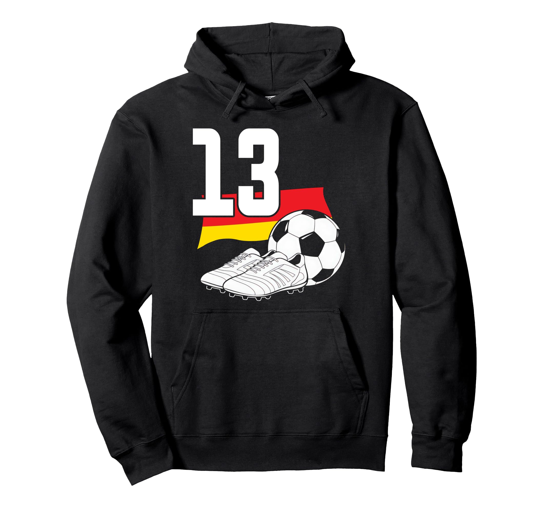 13 Soccer Birthday Gift Soccer Fan Hoodie - Aesthetic Graphic for Adults - T-Shirt, Sweatshirt, Hoodie