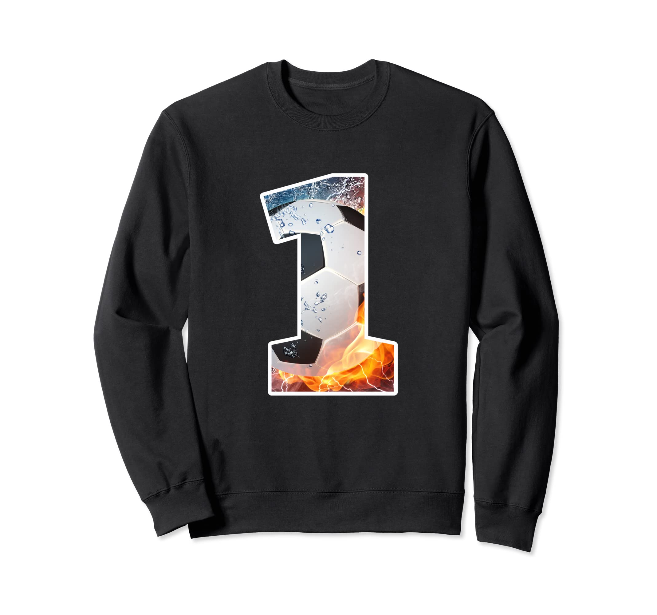 1St Birthday Party Soccer Number 1 Year Sweatshirt - Trendy Graphic Unisex - T-Shirt, Sweatshirt, Hoodie