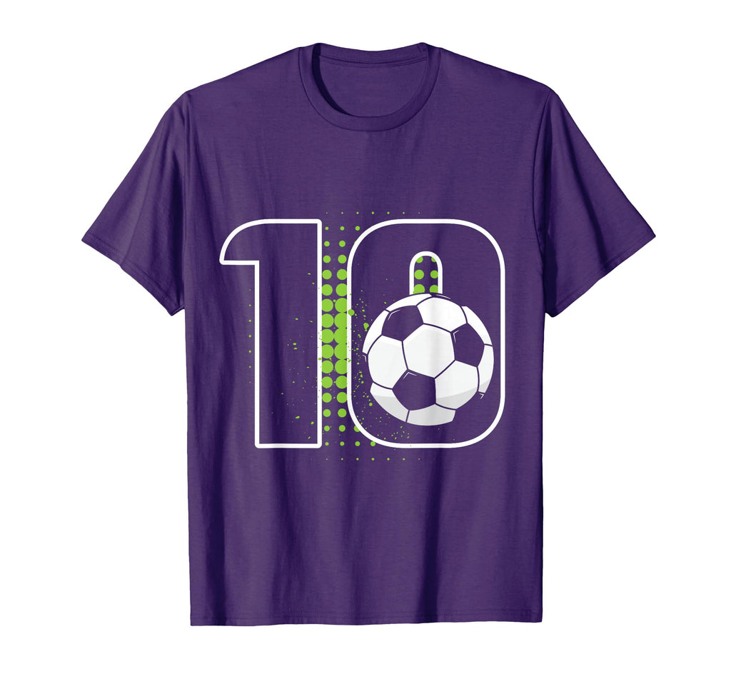 10Th Birthday Soccer Player T-Shirt - Casual Everyday Wear Men Women - T-Shirt, Sweatshirt, Hoodie