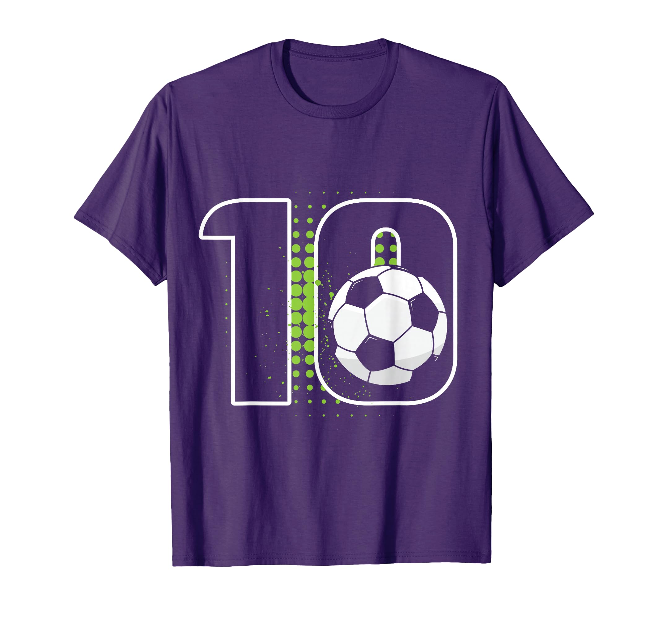 10Th Birthday Soccer Player T-Shirt - Casual Everyday Wear Men Women - T-Shirt, Sweatshirt, Hoodie