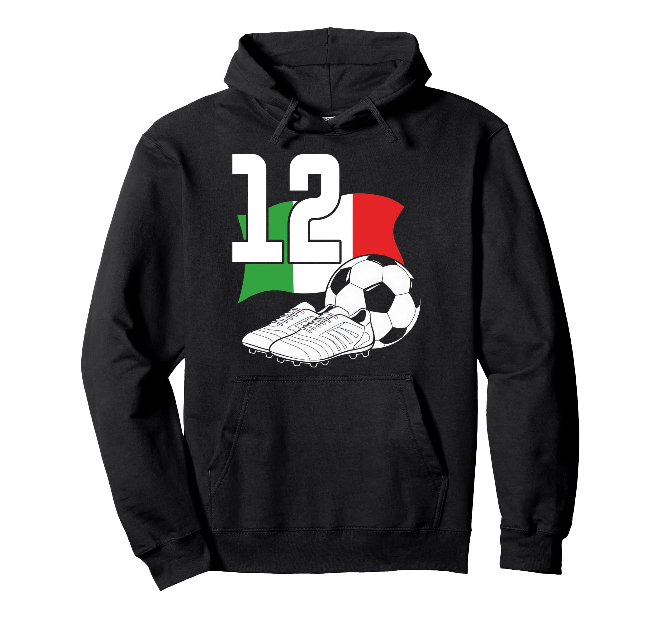12 Soccer Birthday Gift Soccer Fan Sports Hoodie - Streetwear Style Unisex - T-Shirt, Sweatshirt, Hoodie