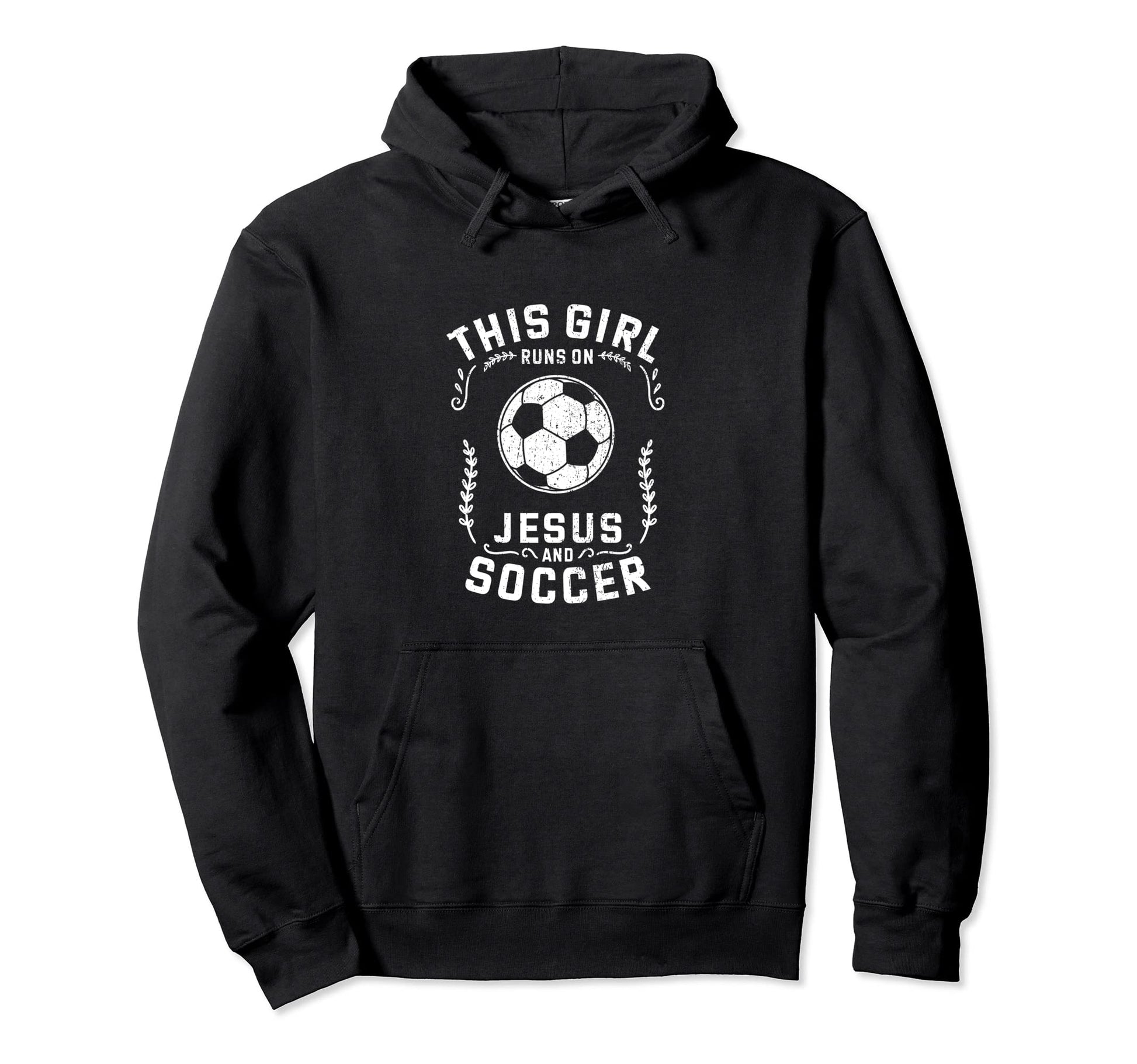 Christian This Runs Jesus And Soccer Hoodie - Aesthetic Graphic Men Women - T-Shirt, Sweatshirt, Hoodie