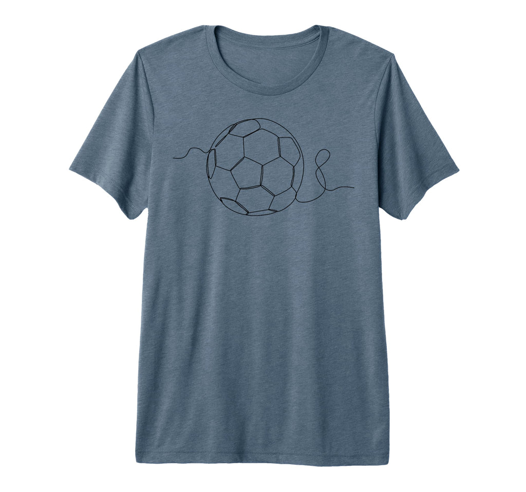 One Line Art Minimalist Soccer Coach T-Shirt - Graphic Print for Adults - T-Shirt, Sweatshirt, Hoodie