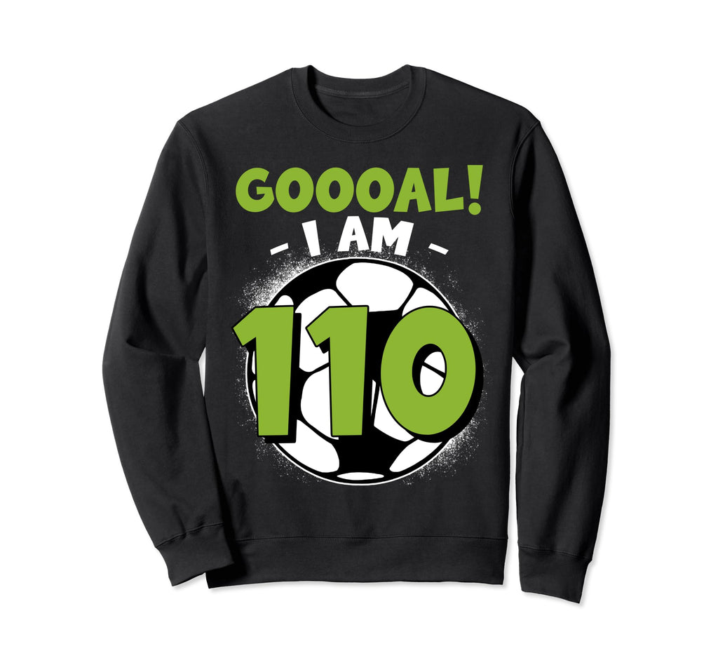 110 Year Old Birthday Soccer Sweatshirt - Custom Art Print for Adults - T-Shirt, Sweatshirt, Hoodie