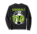 110 Year Old Birthday Soccer Sweatshirt - Custom Art Print for Adults - T-Shirt, Sweatshirt, Hoodie