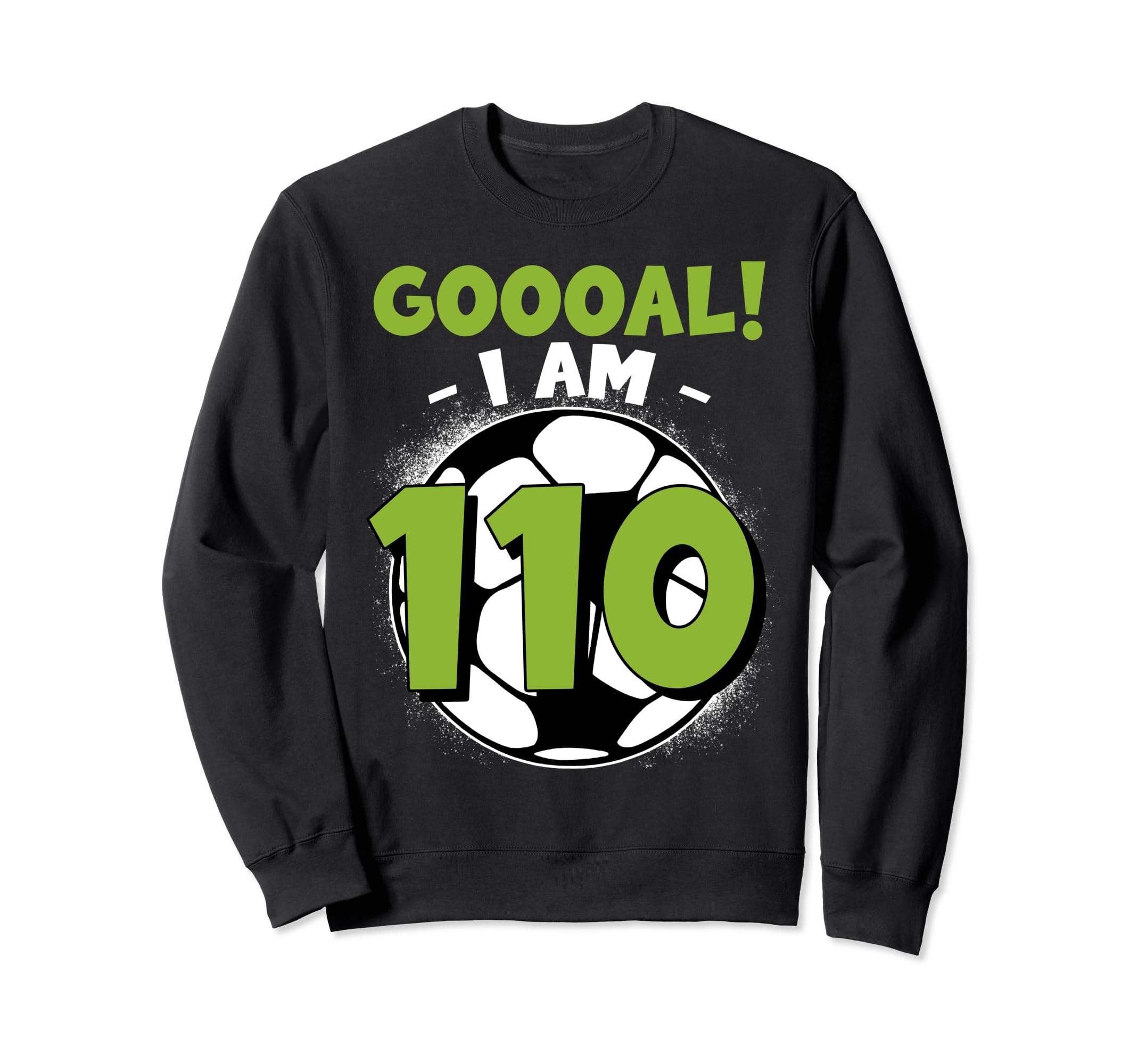 110 Year Old Birthday Soccer Sweatshirt - Custom Art Print for Adults - T-Shirt, Sweatshirt, Hoodie