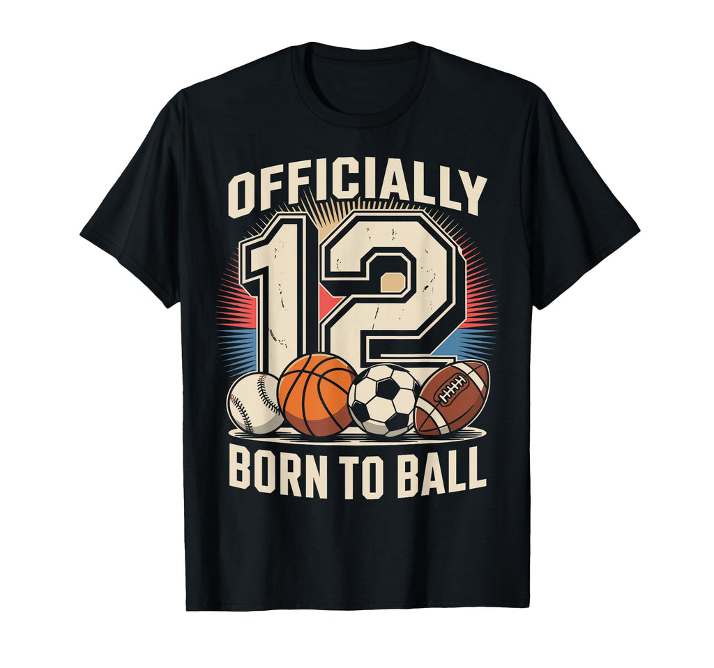 12 Birthday 12 Year Old 12Th Birthday T-Shirt - Custom Art Print Men Women - T-Shirt, Sweatshirt, Hoodie