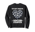 100 Days School Soccer Heart Love Sweatshirt - Streetwear Style for Adults - T-Shirt, Sweatshirt, Hoodie