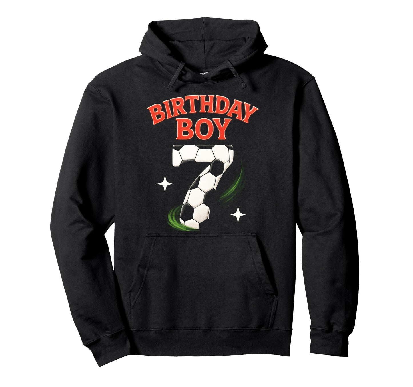 Birthday 7Th Birthday Football Hoodie - Casual Everyday Wear Men Women - T-Shirt, Sweatshirt, Hoodie