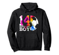 14 Birthday Soccer 14Th Birthday Hoodie - Unique Graphic Unisex - T-Shirt, Sweatshirt, Hoodie