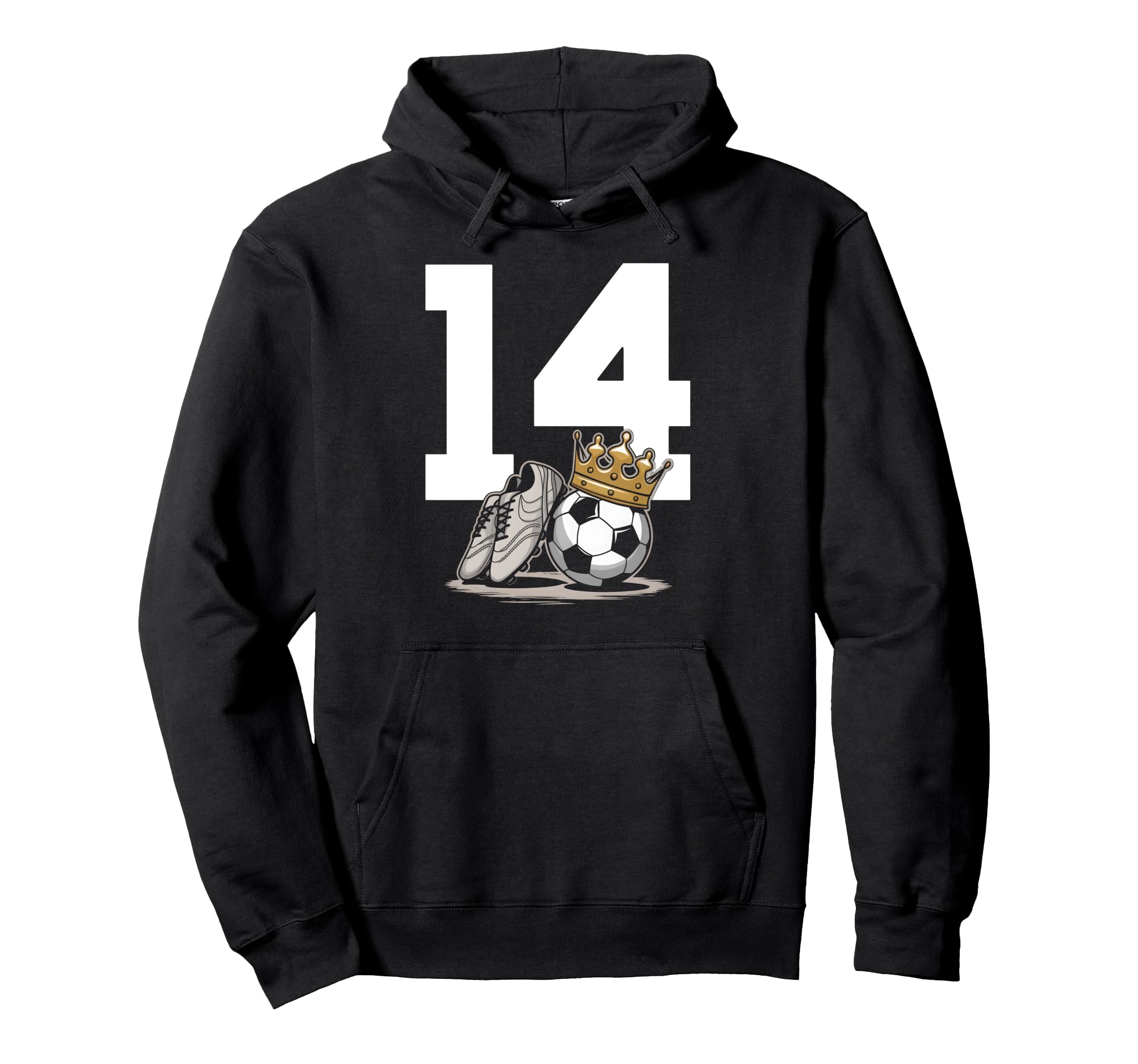 14 Soccer Birthday Gift Soccer Fan Hoodie - Novelty Apparel for Adults - T-Shirt, Sweatshirt, Hoodie