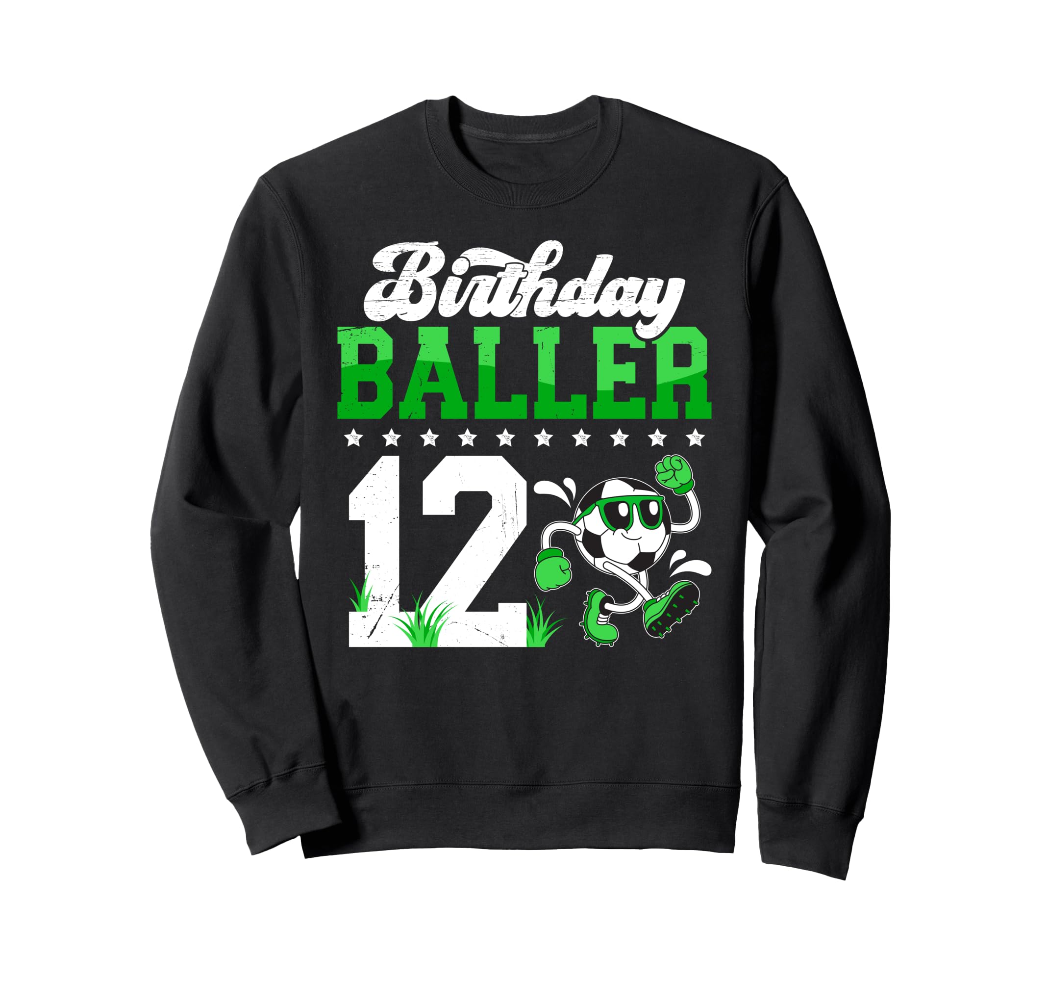12Th Soccer Birthday Party Twelve Sweatshirt - Aesthetic Graphic Men Women - T-Shirt, Sweatshirt, Hoodie