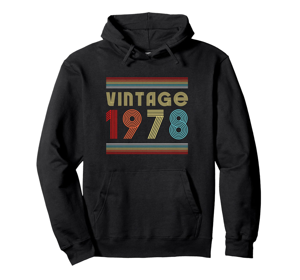 1978 Bday 1978 Birthday Hoodie - Aesthetic Graphic Unisex - T-Shirt, Sweatshirt, Hoodie