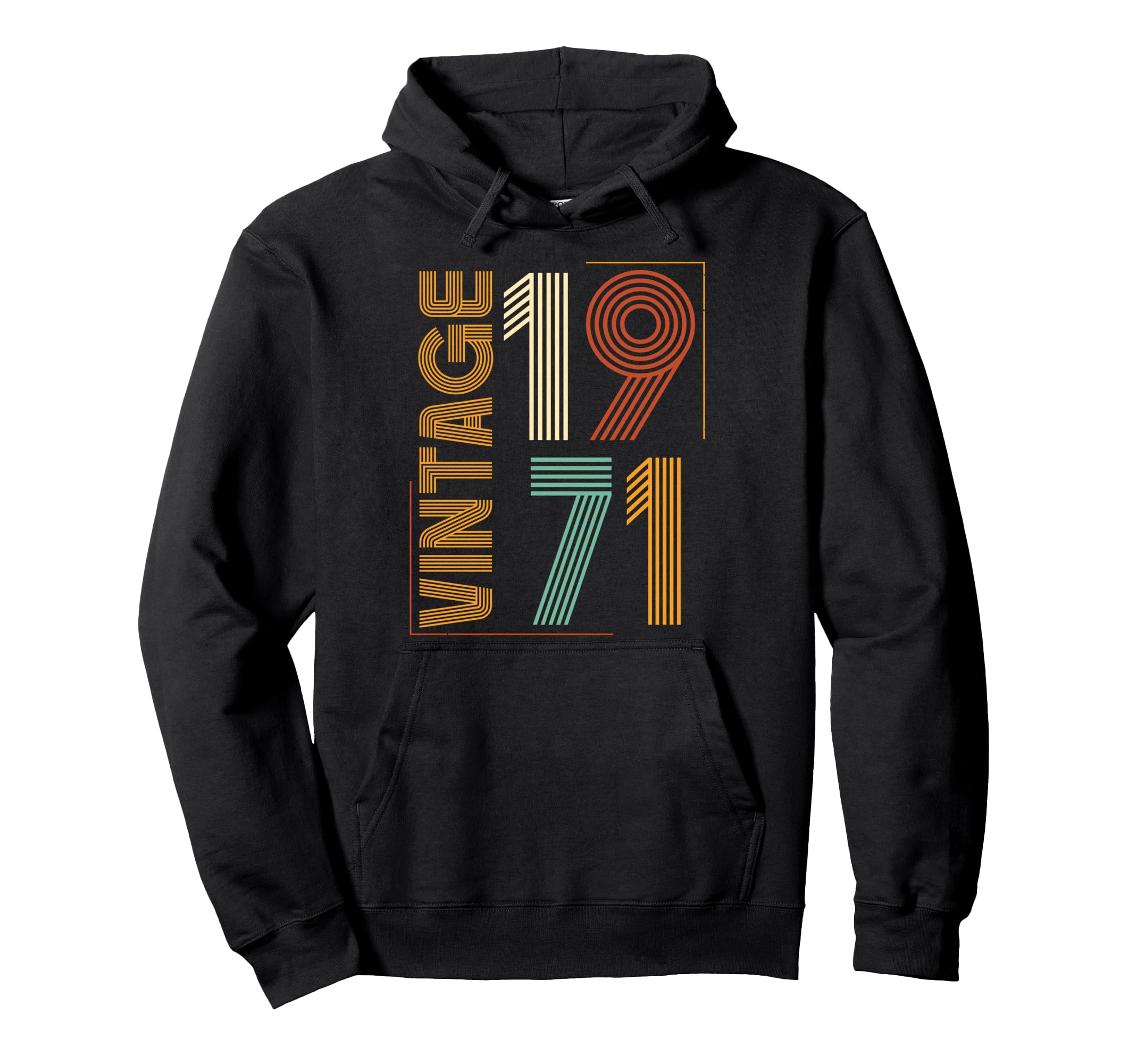 1971 Bday 1971 Birthday Hoodie - Minimalist Print Men Women - T-Shirt, Sweatshirt, Hoodie