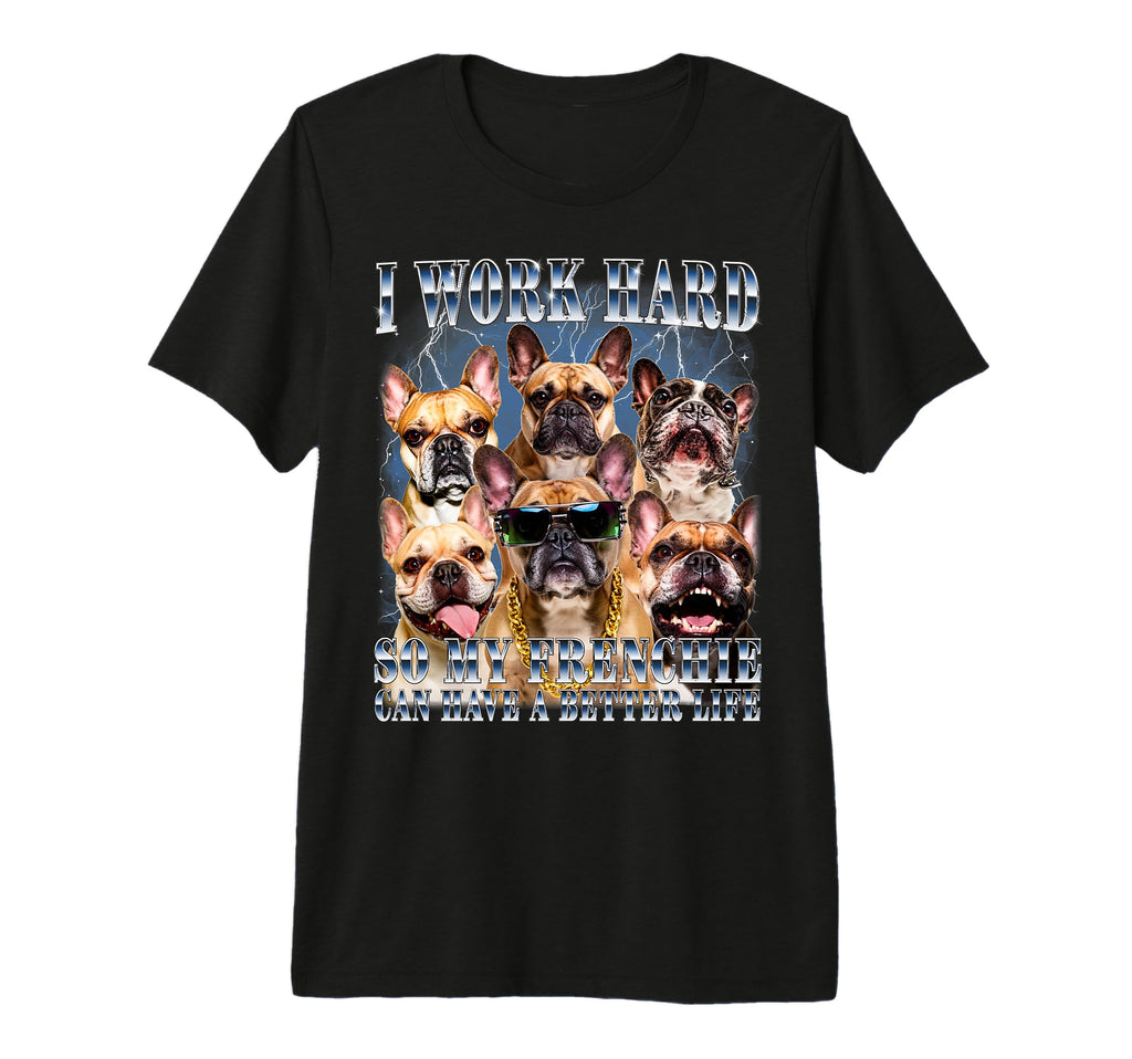 French Bulldog 90S Frenchie Dad Mom T-Shirt - Aesthetic Graphic Men Women - T-Shirt, Sweatshirt, Hoodie