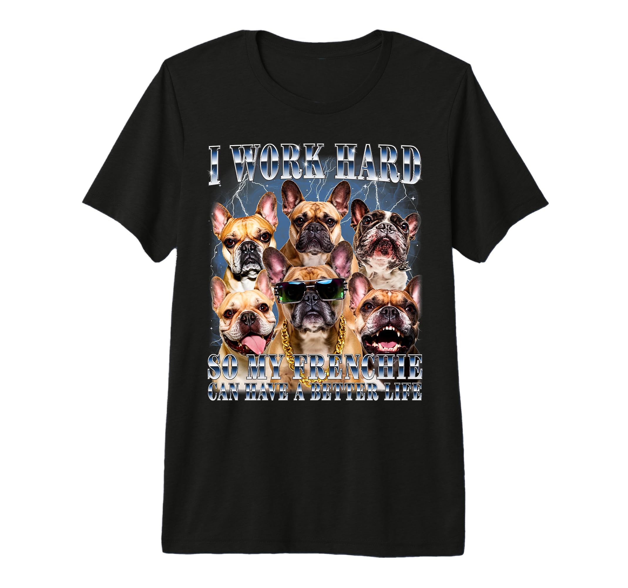French Bulldog 90S Frenchie Dad Mom T-Shirt - Aesthetic Graphic Men Women - T-Shirt, Sweatshirt, Hoodie