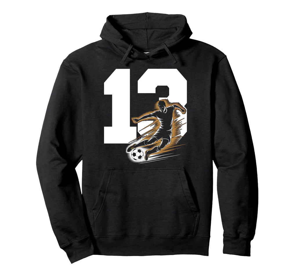 13 Soccer Birthday Gift Soccer Fan Hoodie - Custom Art Print for Adults - T-Shirt, Sweatshirt, Hoodie