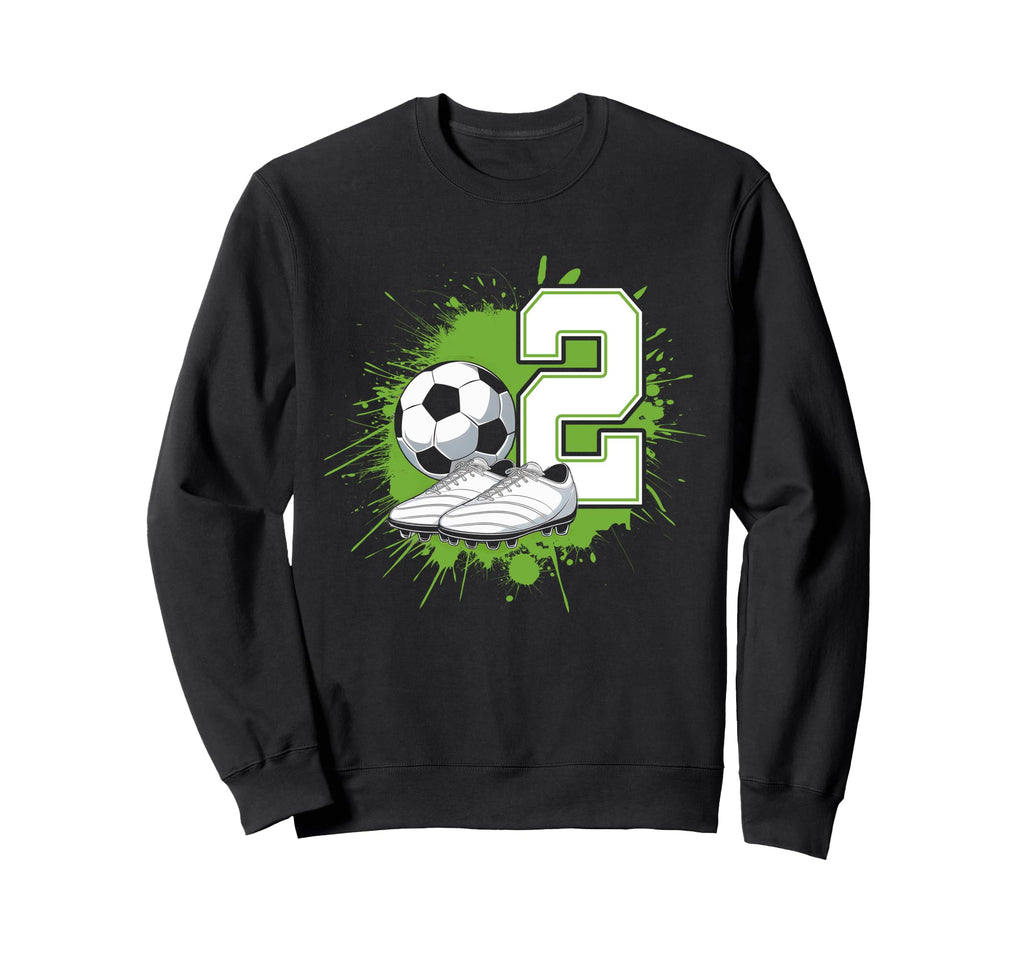2 Soccer Birthday Gift Soccer Fan Sweatshirt - Custom Art Print Unisex - T-Shirt, Sweatshirt, Hoodie