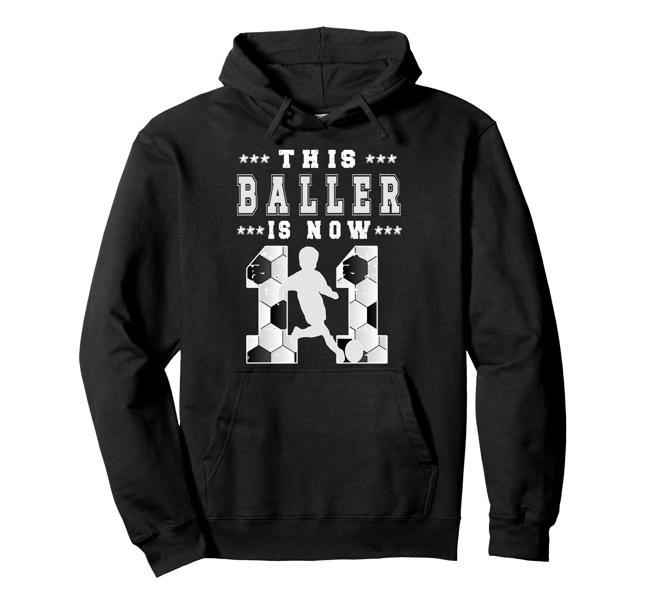 11Th Birthday Soccer Eleven Year Hoodie - Fun Novelty Design for Adults - T-Shirt, Sweatshirt, Hoodie