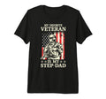 My Favorite Veteran Is My Stepdad Parent T-Shirt - Novelty Apparel Unisex - T-Shirt, Sweatshirt, Hoodie