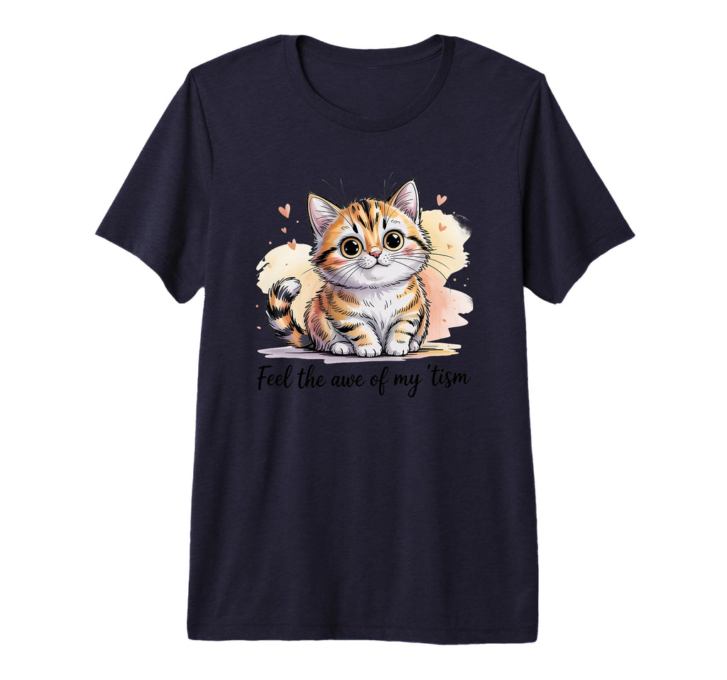 Groovy Feel Awe My Tism Cat Autism T-Shirt - Fun Novelty Design for Adults - T-Shirt, Sweatshirt, Hoodie