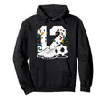 12 Soccer Birthday Gift Soccer Fan Hoodie - Unique Graphic Men Women - T-Shirt, Sweatshirt, Hoodie