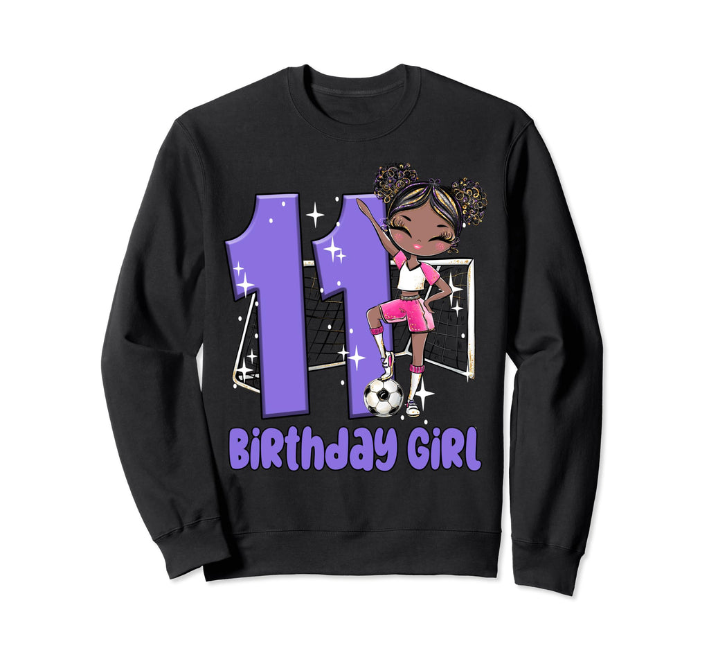 11Th Birthday Black Soccer Sweatshirt - Casual Everyday Wear for Adults - T-Shirt, Sweatshirt, Hoodie