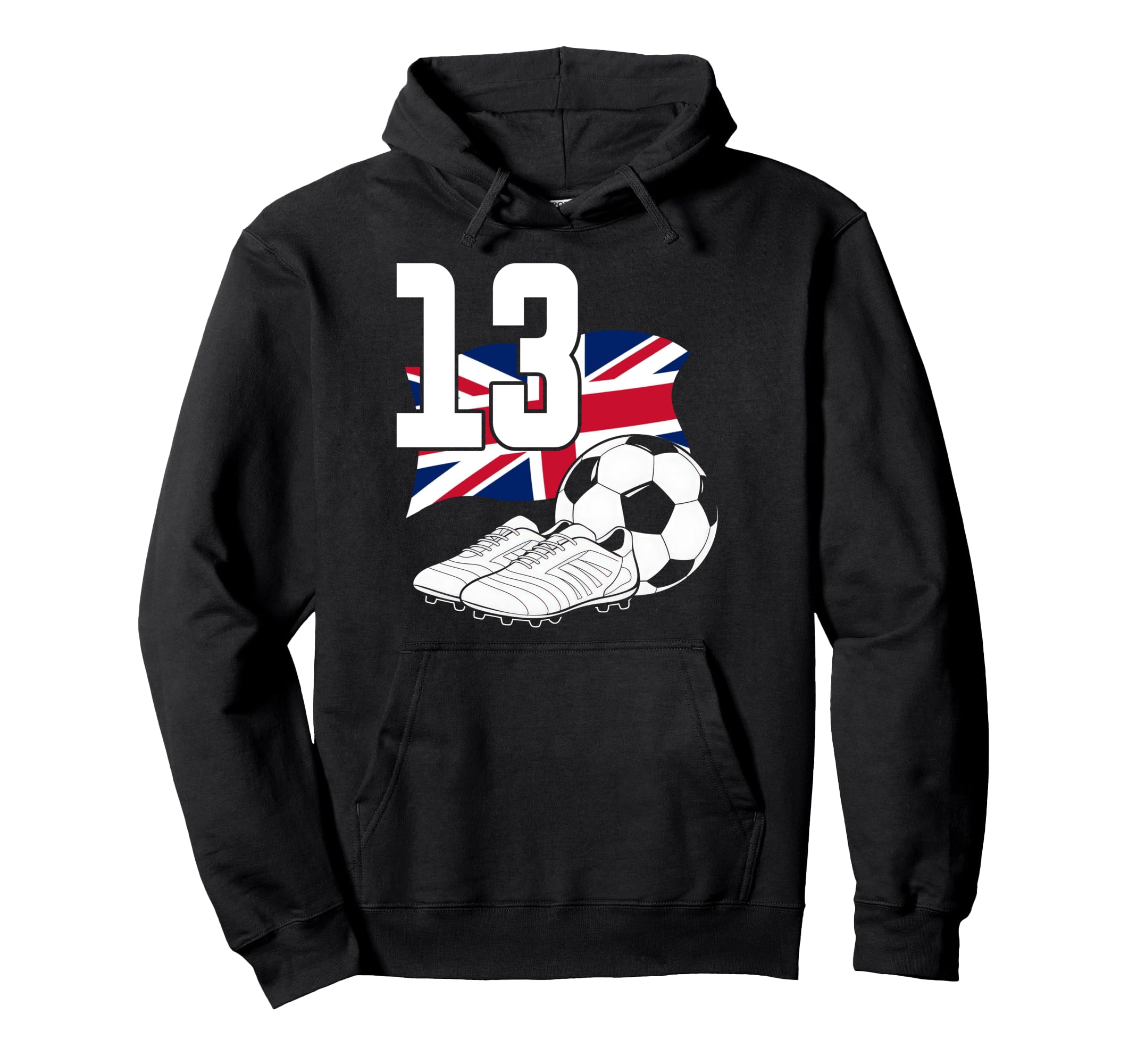 13 Soccer Birthday Gift Soccer Hoodie - Casual Everyday Wear for Adults - T-Shirt, Sweatshirt, Hoodie